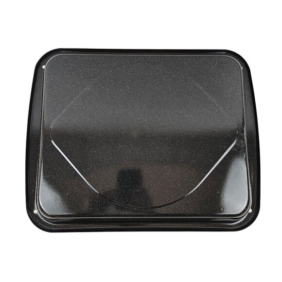 Enamel Coated Roasting Tray Drip Pan Speckled Gray Oven Broiler Vintage - Picture 8 of 10